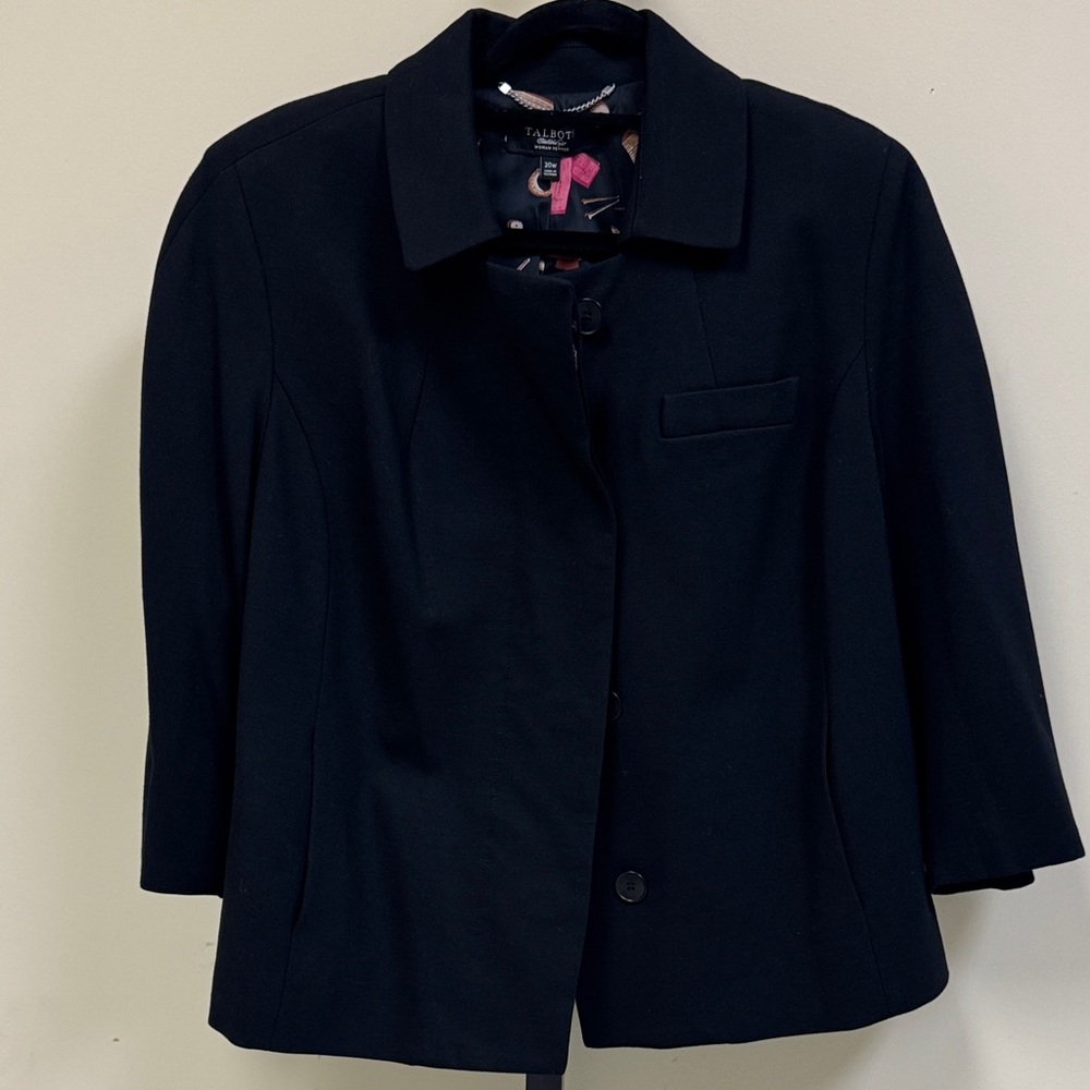 Talbots Women's Petite Classic Black Blazer